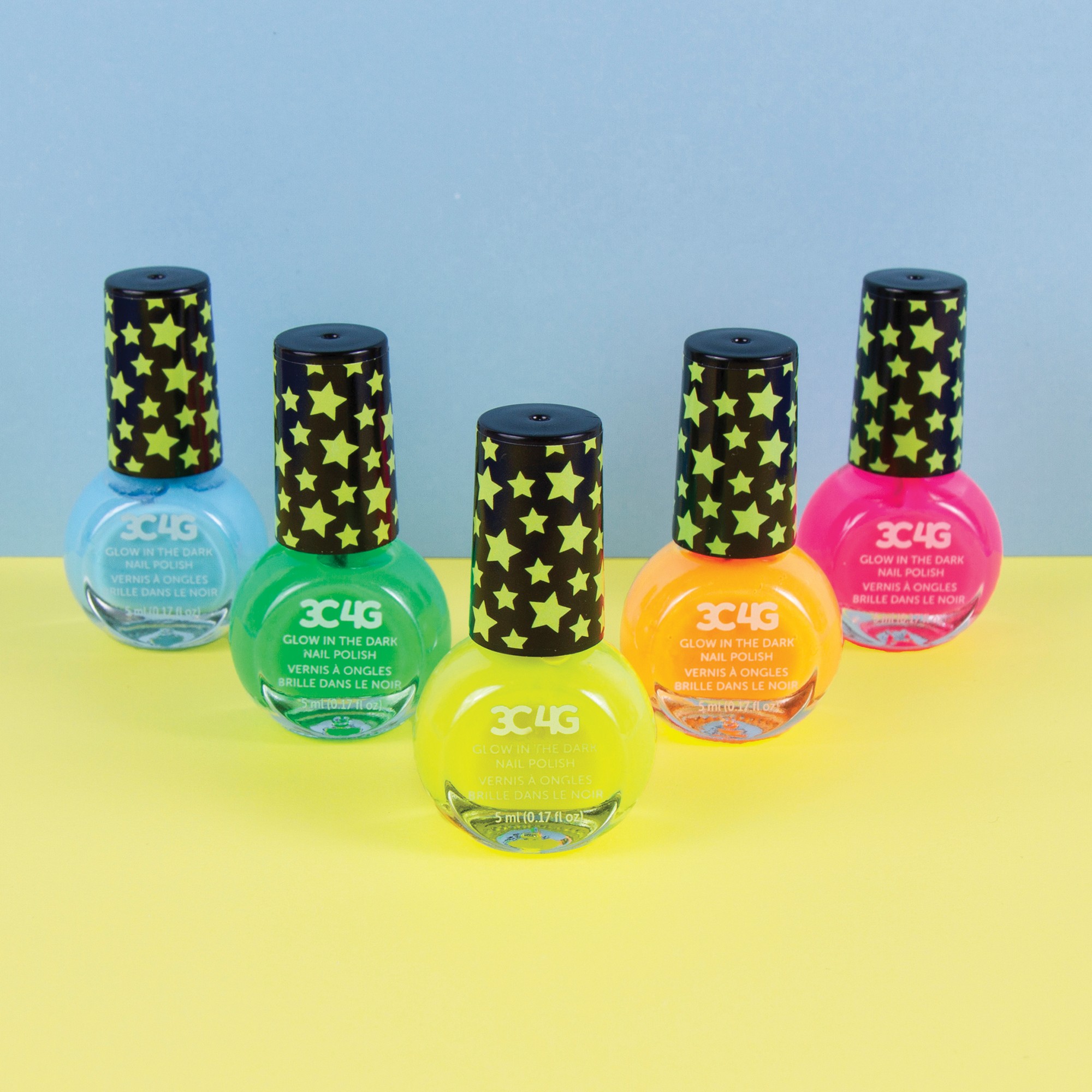 3C4G: Glow In The Dark Nail Polish Set - 5 Bottles, Make It Real, Teens  Tweens & Girls, Non-Toxic Long-Lasting Polish, Vibrant Neon Colors, Glow  Wherever You Go, Three Cheers For Girls